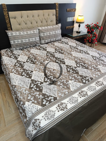 PC-1429: 4 Pillows Cotton Bed Sheet