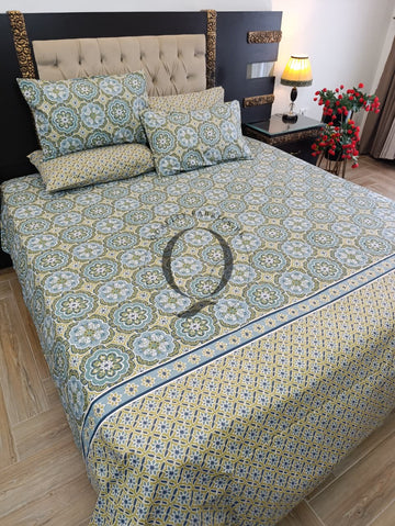 PC-1430: 4 Pillows Cotton Bed Sheet