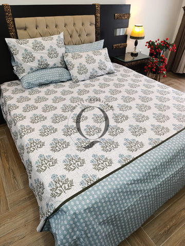 PC-1431: 4 Pillows Cotton Bed Sheet