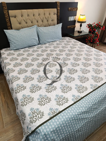 PC-1431: 4 Pillows Cotton Bed Sheet