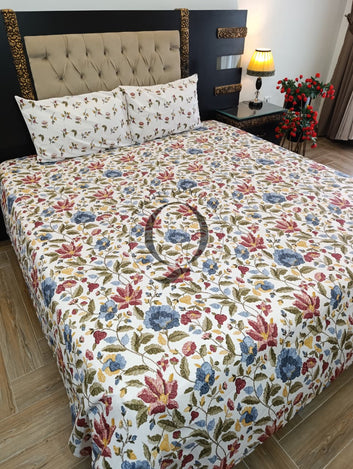 PC-1432: 4 Pillows Cotton Bed Sheet