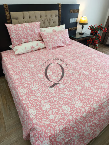 PC-1433: 4 Pillows Cotton Bed Sheet