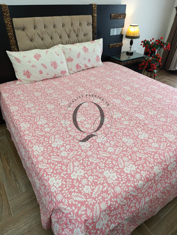 PC-1433: 4 Pillows Cotton Bed Sheet