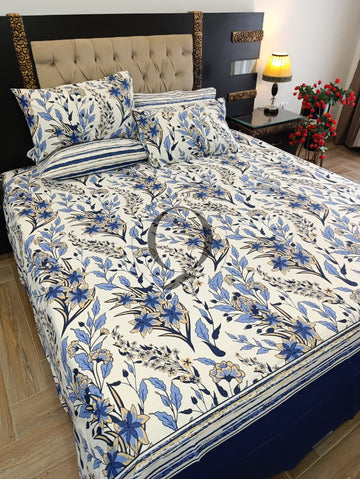 PC-1434: 4 Pillows Cotton Bed Sheet