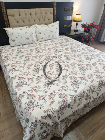 PC-1435: 4 Pillows Cotton Bed Sheet