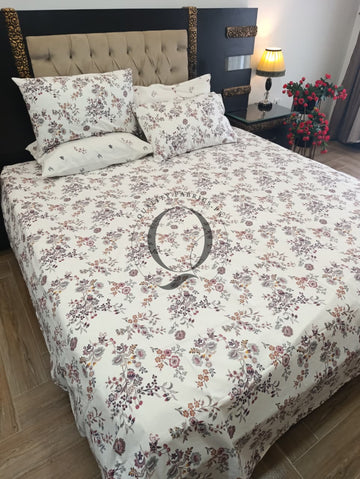 PC-1435: 4 Pillows Cotton Bed Sheet