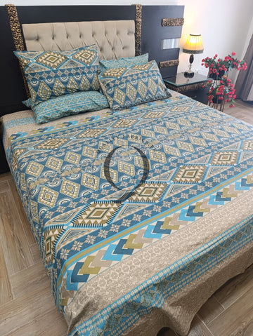 PC-1436: 4 Pillows Cotton Bed Sheet
