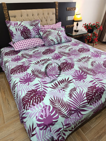 PC-1442: 4 Pillows Cotton Bed Sheet