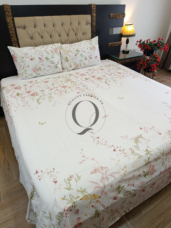 PC-1445: 4 Pillows Cotton Bed Sheet
