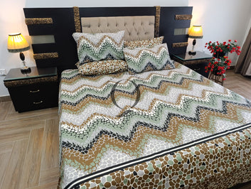 PC-1448: 4 Pillows Cotton Bed Sheet