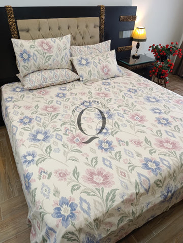 PC-1451: 4 Pillows Cotton Bed Sheet
