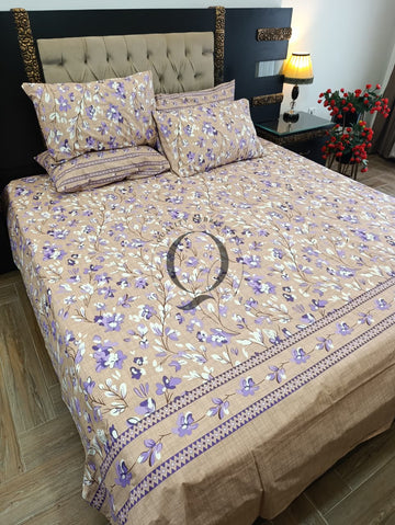 PC-1453: 4 Pillows Cotton Bed Sheet