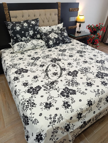 PC-1454: 4 Pillows Cotton Bed Sheet