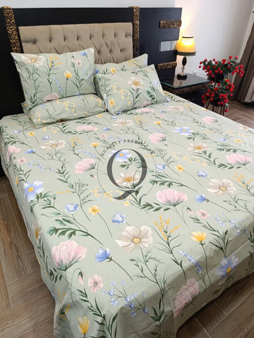 PC-1456: 4 Pillows Cotton Bed Sheet