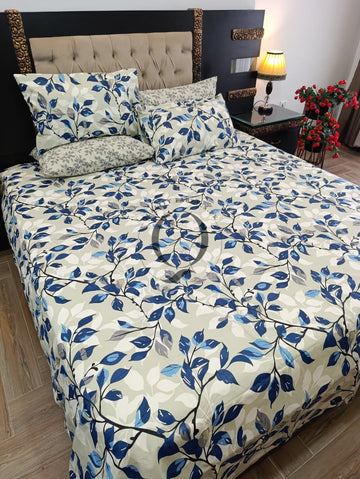 PC-1457: 4 Pillows Cotton Bed Sheet