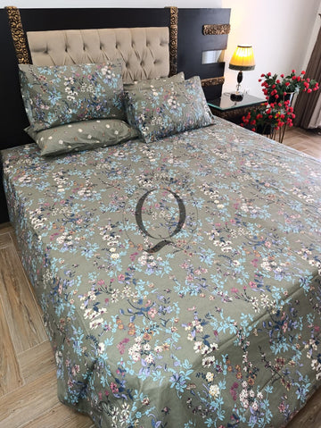 PC-1468: 4 Pillows Cotton Bed Sheet