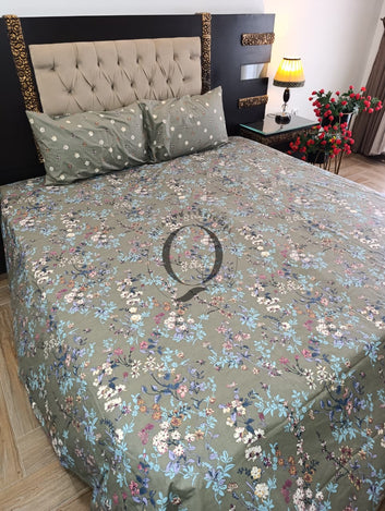 PC-1468: 4 Pillows Cotton Bed Sheet