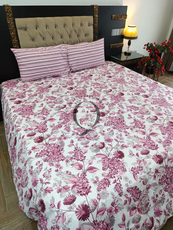 PC-1469: 4 Pillows Cotton Bed Sheet