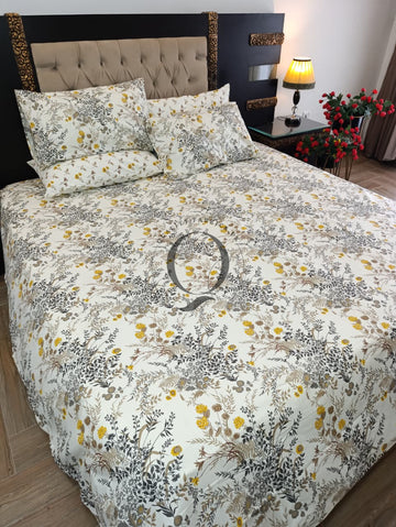 PC-1470: 4 Pillows Cotton Bed Sheet