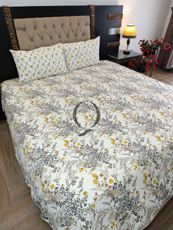 PC-1470: 4 Pillows Cotton Bed Sheet