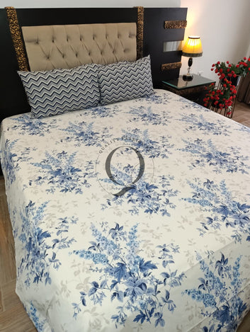 PC-1474: 4 Pillows Cotton Bed Sheet