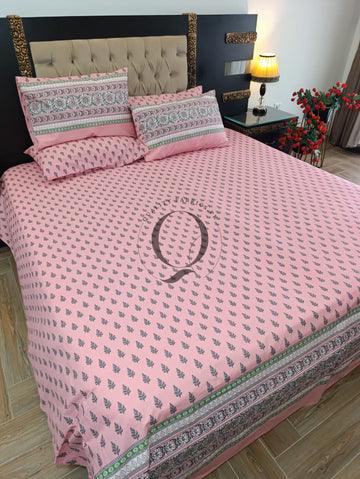 PC-1476: 4 Pillows Cotton Bed Sheet