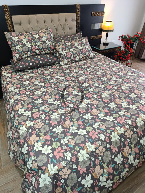 PC-1477: 4 Pillows Cotton Bed Sheet