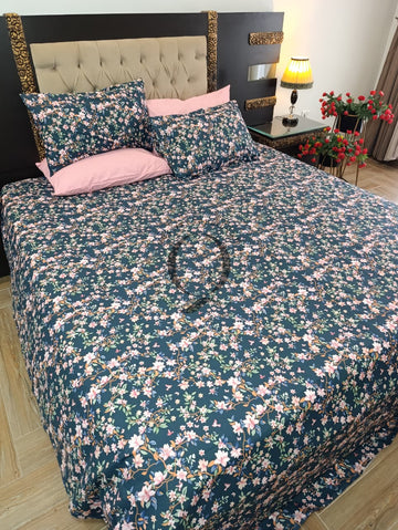 PC-1481: 4 Pillows Cotton Bed Sheet