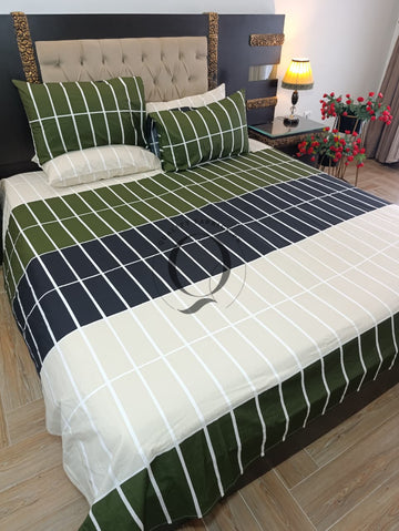 PC-1483: 4 Pillows Cotton Bed Sheet