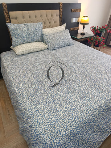 PC-1487: 4 Pillows Cotton Bed Sheet