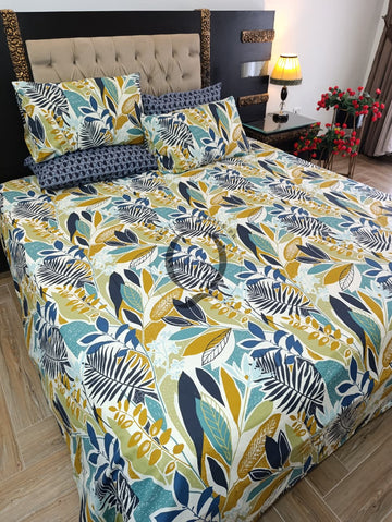 PC-1488: 4 Pillows Cotton Bed Sheet