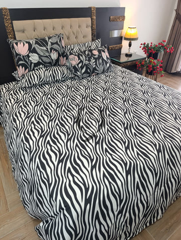 PC-1489: 4 Pillows Cotton Bed Sheet