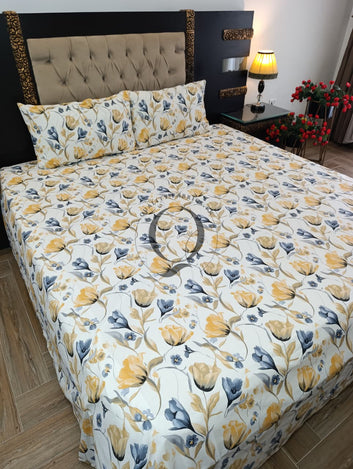 PC-1490: 4 Pillows Cotton Bed Sheet