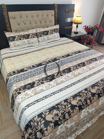PC-1495: 4 Pillows Cotton Bed Sheet