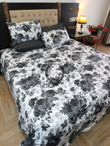 PC-1498: 4 Pillows Cotton Bed Sheet