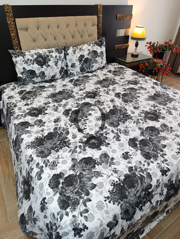 PC-1498: 4 Pillows Cotton Bed Sheet