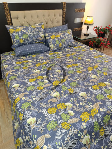 PC-1500: 4 Pillows Cotton Bed Sheet