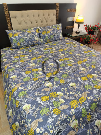 PC-1500: 4 Pillows Cotton Bed Sheet