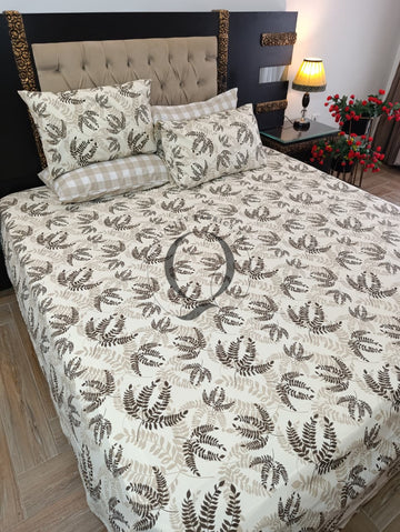 PC-1501: 4 Pillows Cotton Bed Sheet
