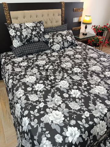 PC-1503: 4 Pillows Cotton Bed Sheet