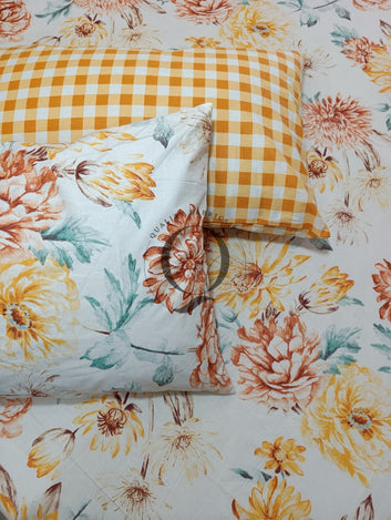 PC-1504: 4 Pillows Cotton Bed Sheet
