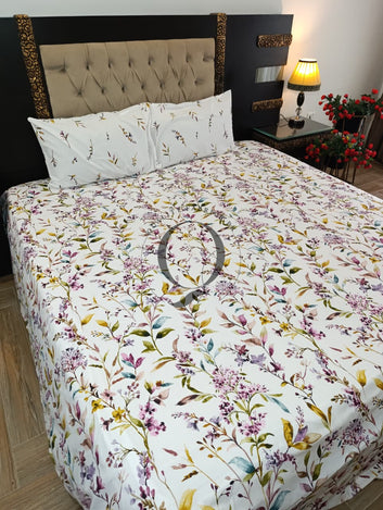 PC-1505: 4 Pillows Cotton Bed Sheet