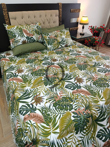 PC-1506: 4 Pillows Cotton Bed Sheet