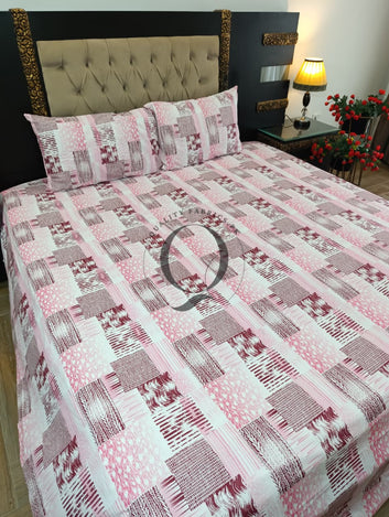 PC-1507: 4 Pillows Cotton Bed Sheet