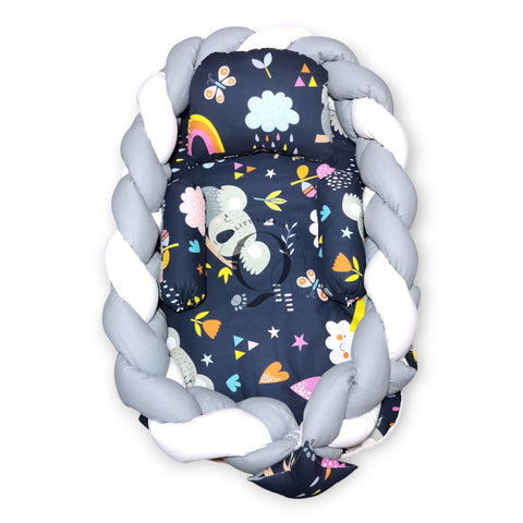 Koala Navy Blue Theme Braided - Snuggle Bed