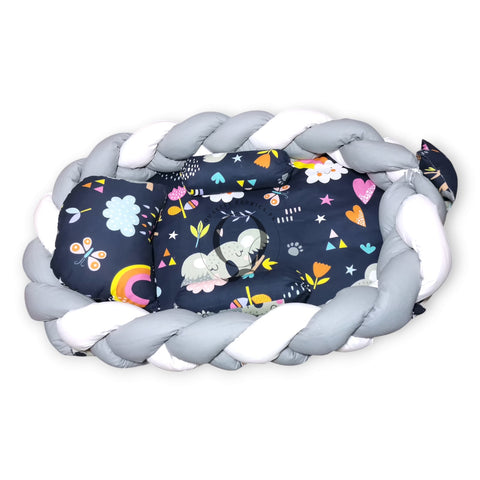 Koala Navy Blue Theme Braided - Snuggle Bed