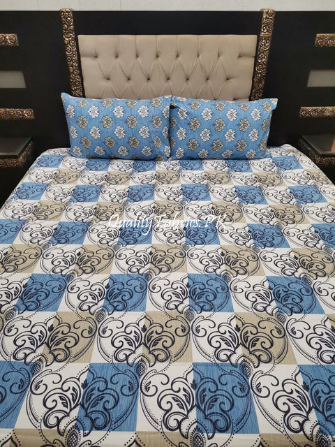 QF-1887: 3 Piece Cotton Bed Sheet