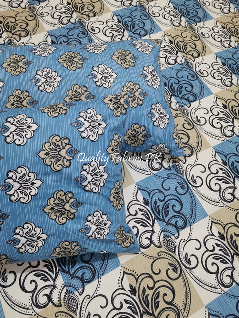 QF-1887: 3 Piece Cotton Bed Sheet