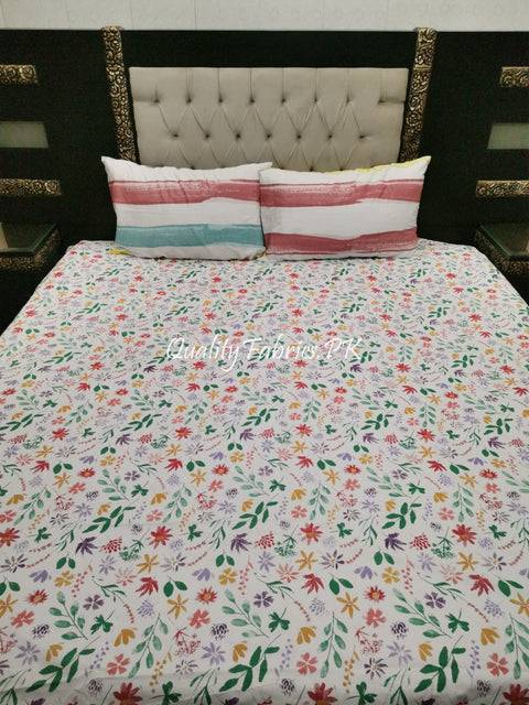 QF-1907: 3 Piece Cotton Bed Sheet