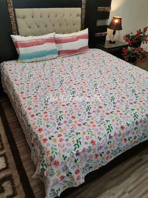 QF-1907: 3 Piece Cotton Bed Sheet